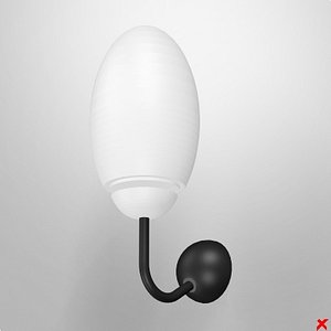 3d model of wall lamp