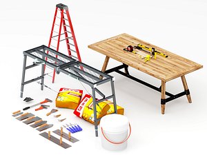 Construction Tool Set 3D model