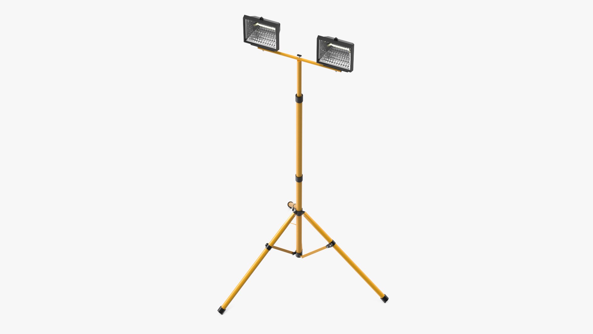 Portable Construction Light IEK IO-500P with Tripod 3D model preview
