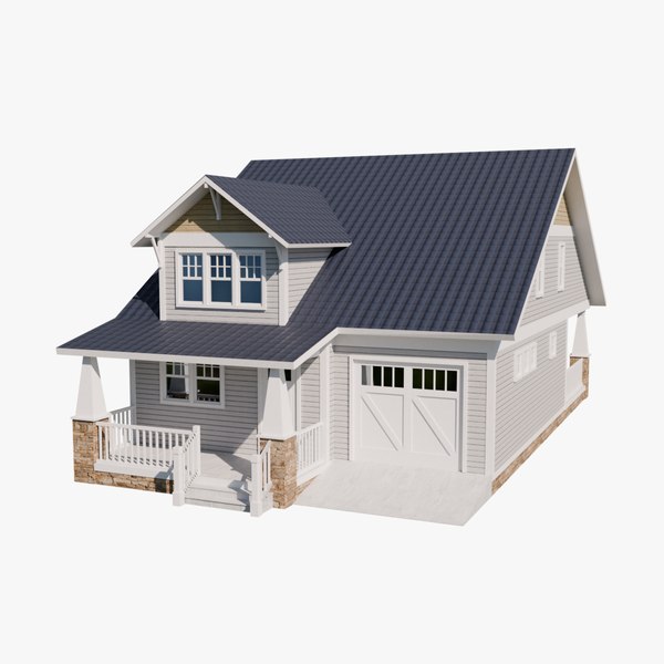 House Craftsman Style M2 3D model