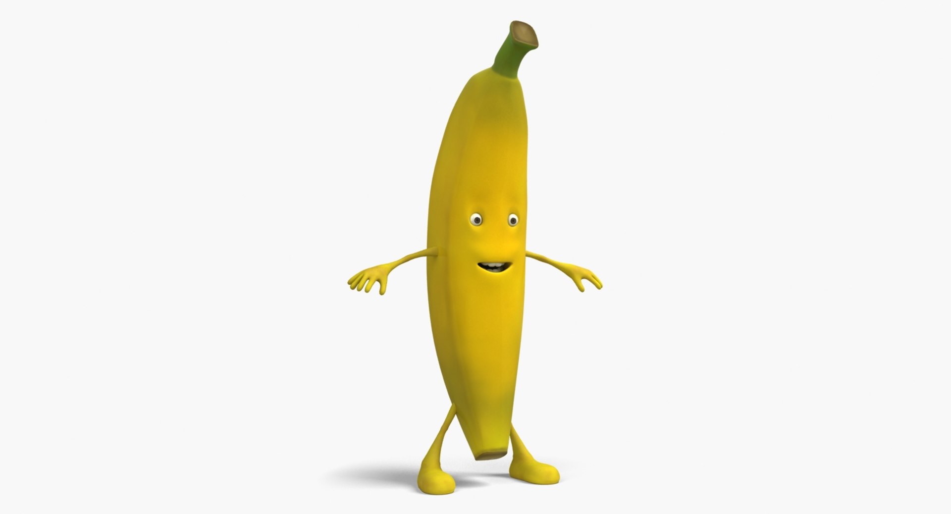 Banana Cartoon 3D Model | 1146867 | TurboSquid