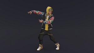 3D Hip Hop Man