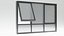 Silicone Glazed Curtain Wall Window  Modular Low Poly 3D Model