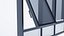 Silicone Glazed Curtain Wall Window  Modular Low Poly 3D Model