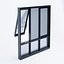 Silicone Glazed Curtain Wall Window  Modular Low Poly 3D Model