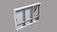 Silicone Glazed Curtain Wall Window  Modular Low Poly 3D Model