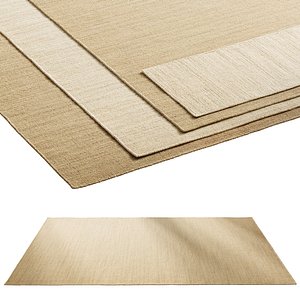 Zara Wool Area Rug with Scalloped Lines