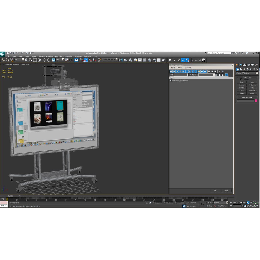 C4d Interactive Whiteboard Mobile Stand