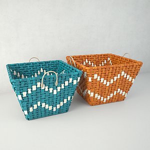 coloured basket zara home model