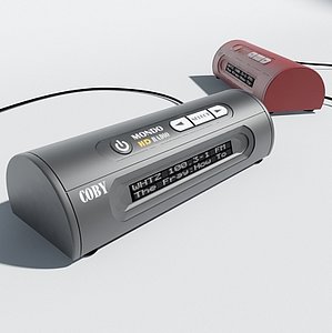 digital radio 3d max