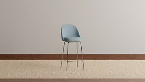3D Bluebells Counter Stool