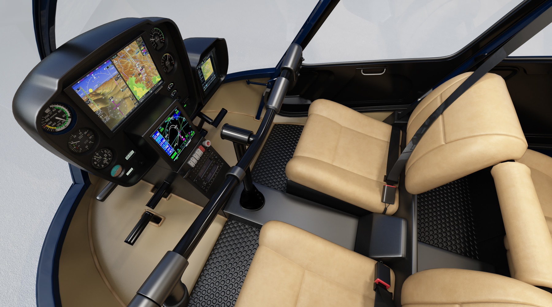 modelo 3d Helicoptero Robinson R66 Turbine Red - TurboSquid 1355803