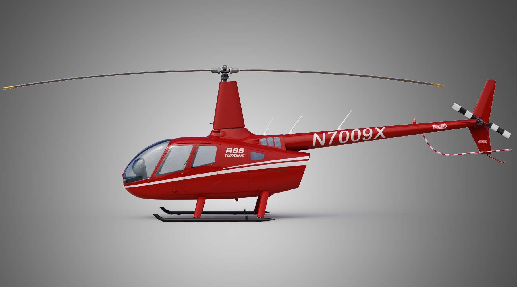 modelo 3d Helicoptero Robinson R66 Turbine Red - TurboSquid 1355803