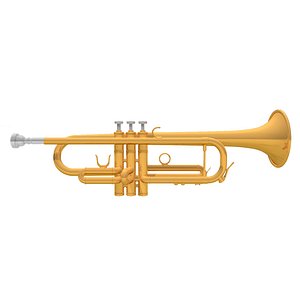 3d model trumpet