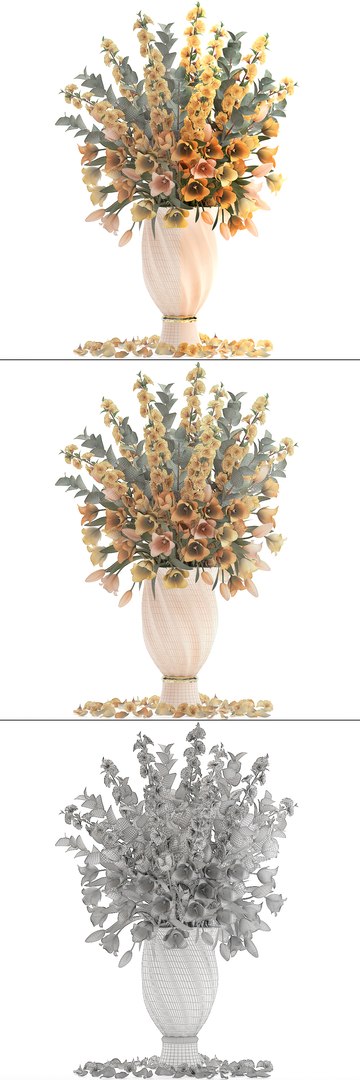 Bouquet spring flowers tulips 3D model - TurboSquid 1285080