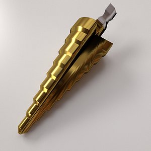 3D model pyramid drill bit
