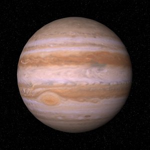 solar planet jupiter 3d model