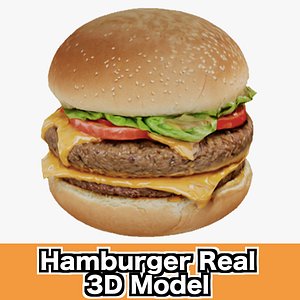 Hamburger Real 3D Model 3D model