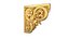 Classic carved corner decor ornament cnc 3d printing stl 04