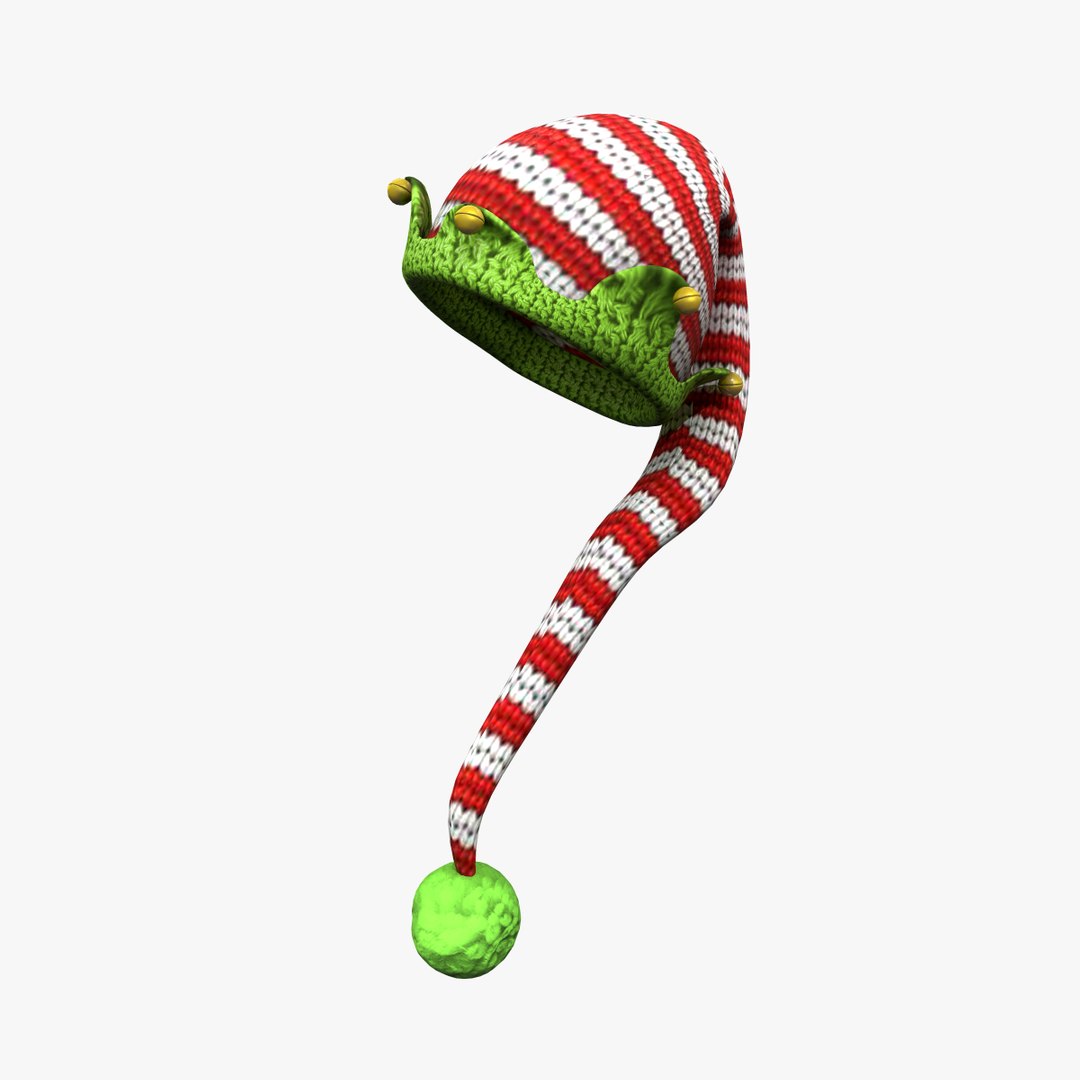 Elf Hat With Bells 3D - TurboSquid 1823856