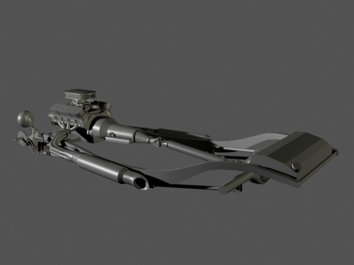 3d Chassis Drive Train Engine