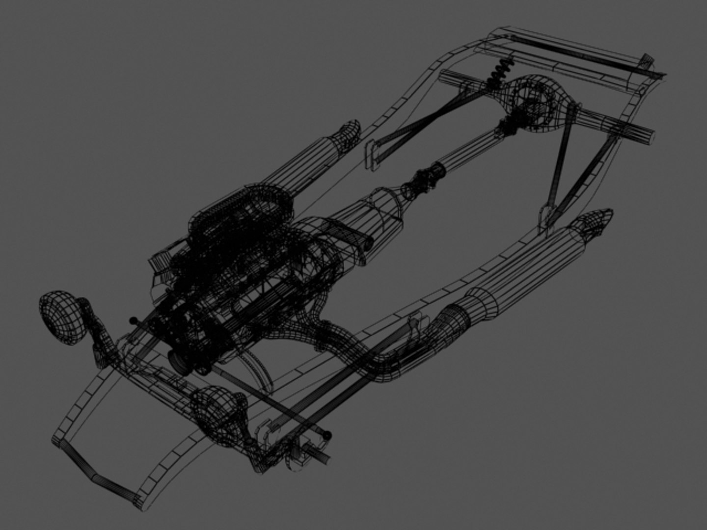 3d Chassis Drive Train Engine