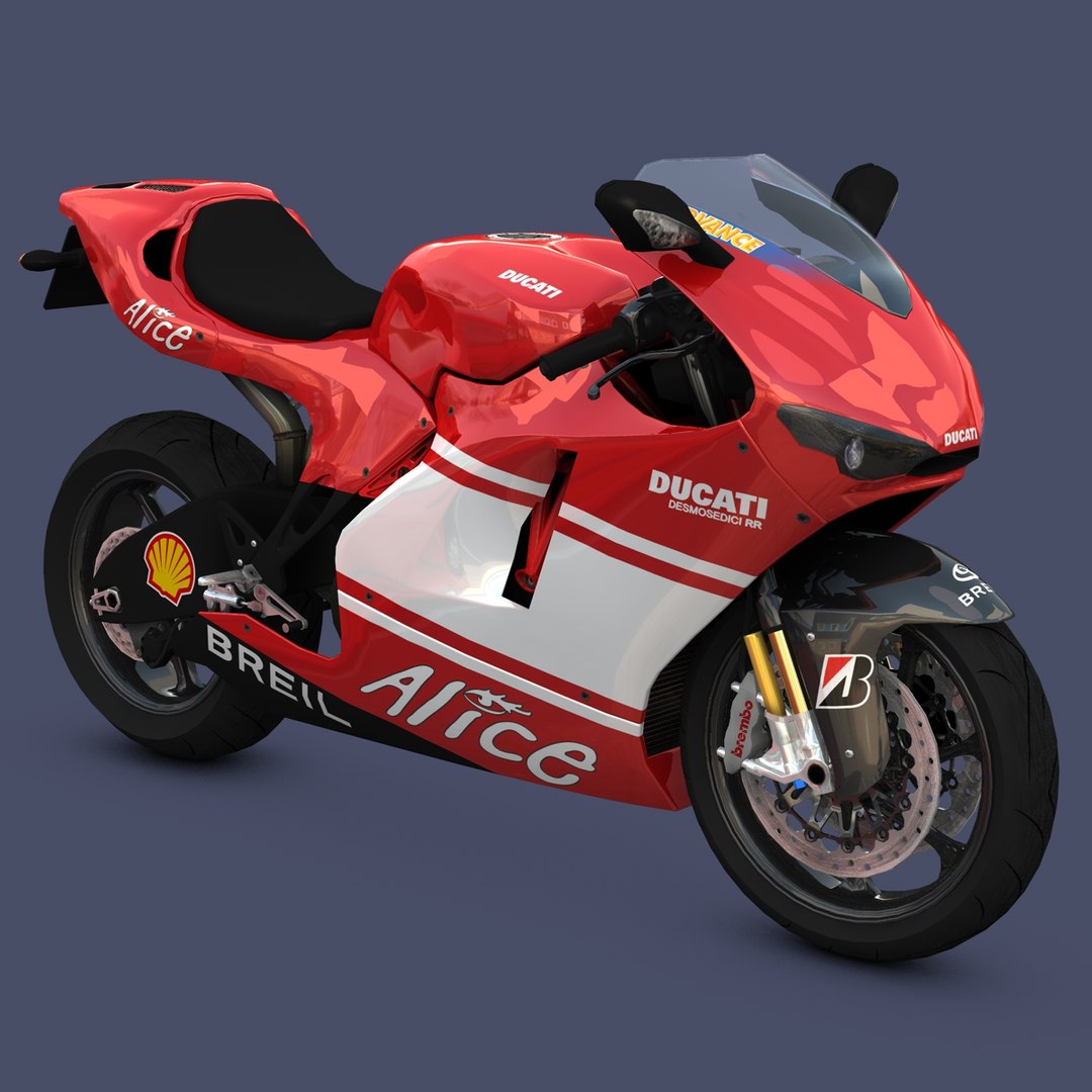 Ducati Desmosedici-RR GPスーパーバイク3Dモデル - TurboSquid