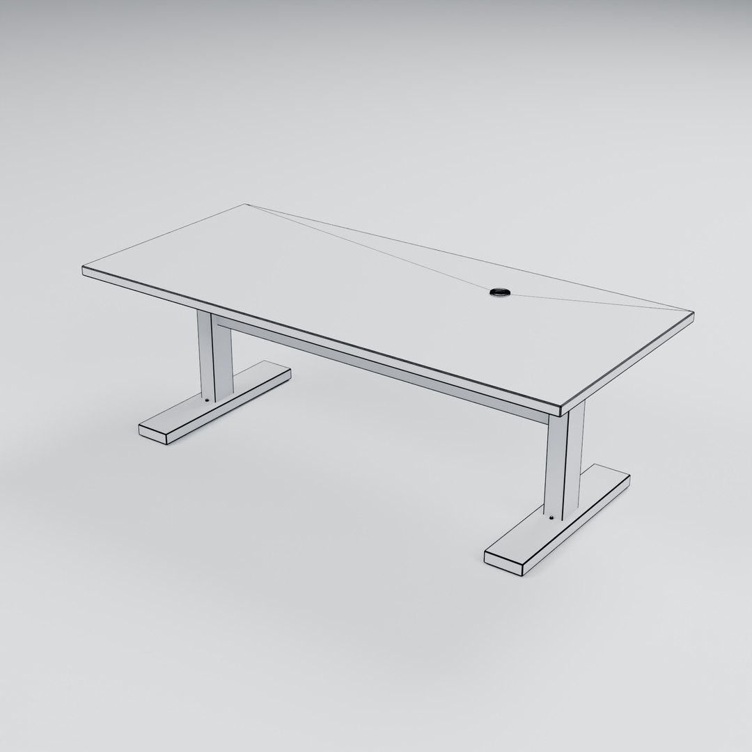 3D model Meeting Table with Pedestal Bases - Standard furniture https://p.turbosquid.com/ts-thumb/8I/Dg4bqL/t6/06_wireframe/jpg/1791828209/1920x1080/fit_q87/52e80d7fb6fceb42e6da40c3c6ad8aa8982d4a00/06_wireframe.jpg