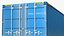 High Cube Shipping Container 40ft Blue