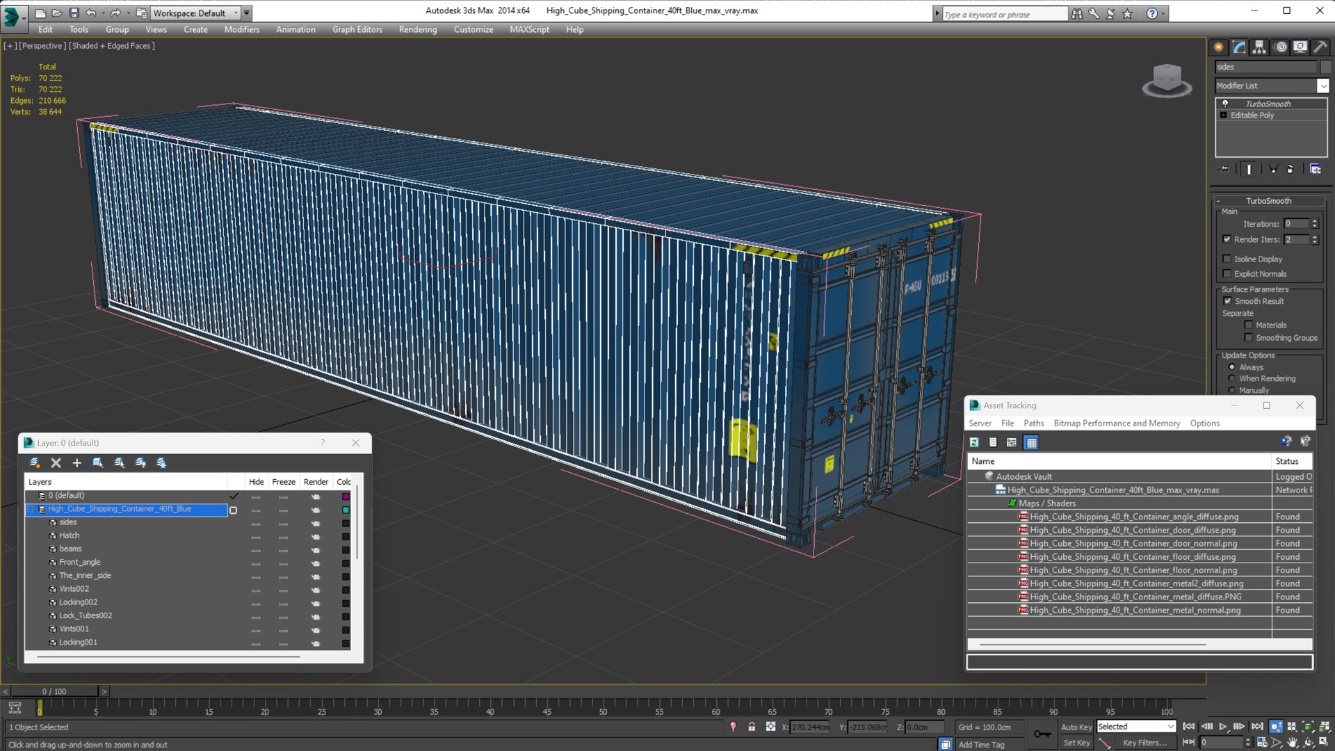 3D model High Cube Shipping Container 40ft Blue https://p.turbosquid.com/ts-thumb/8I/Ex27kd/PK/highcubeshippingcontainer40ftbluevray3dmodel024/jpg/1705671878/1920x1080/fit_q87/754ea5e174b5e062b468415c8d822ced2b7a9047/highcubeshippingcontainer40ftbluevray3dmodel024.jpg