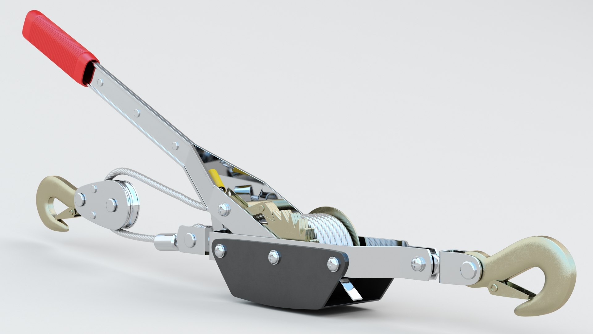 Winch TEKTON 2 Ton Power Puller 3D Model TurboSquid 1843552