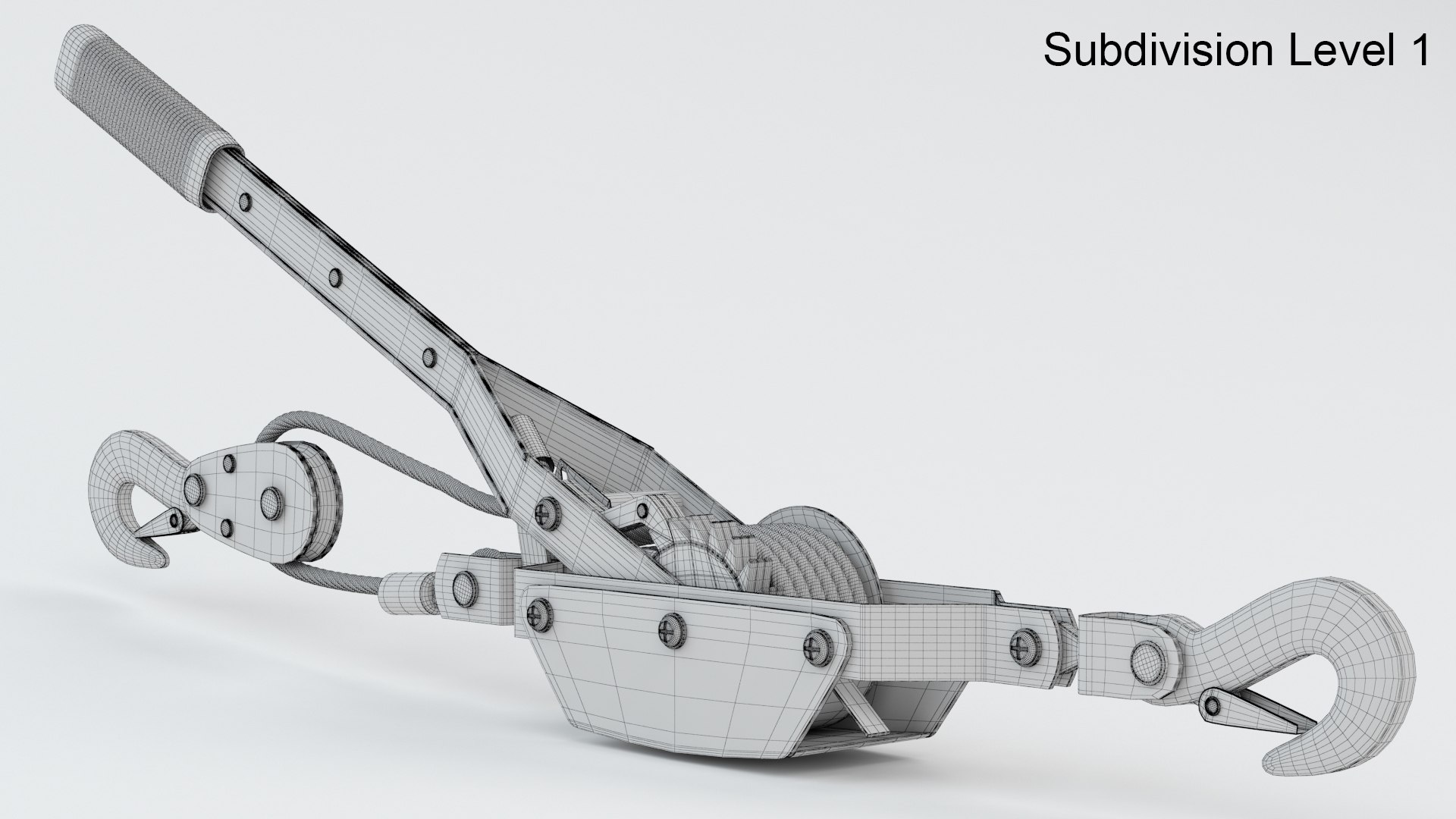 Winch TEKTON 2 Ton Power Puller 3D Model TurboSquid 1843552