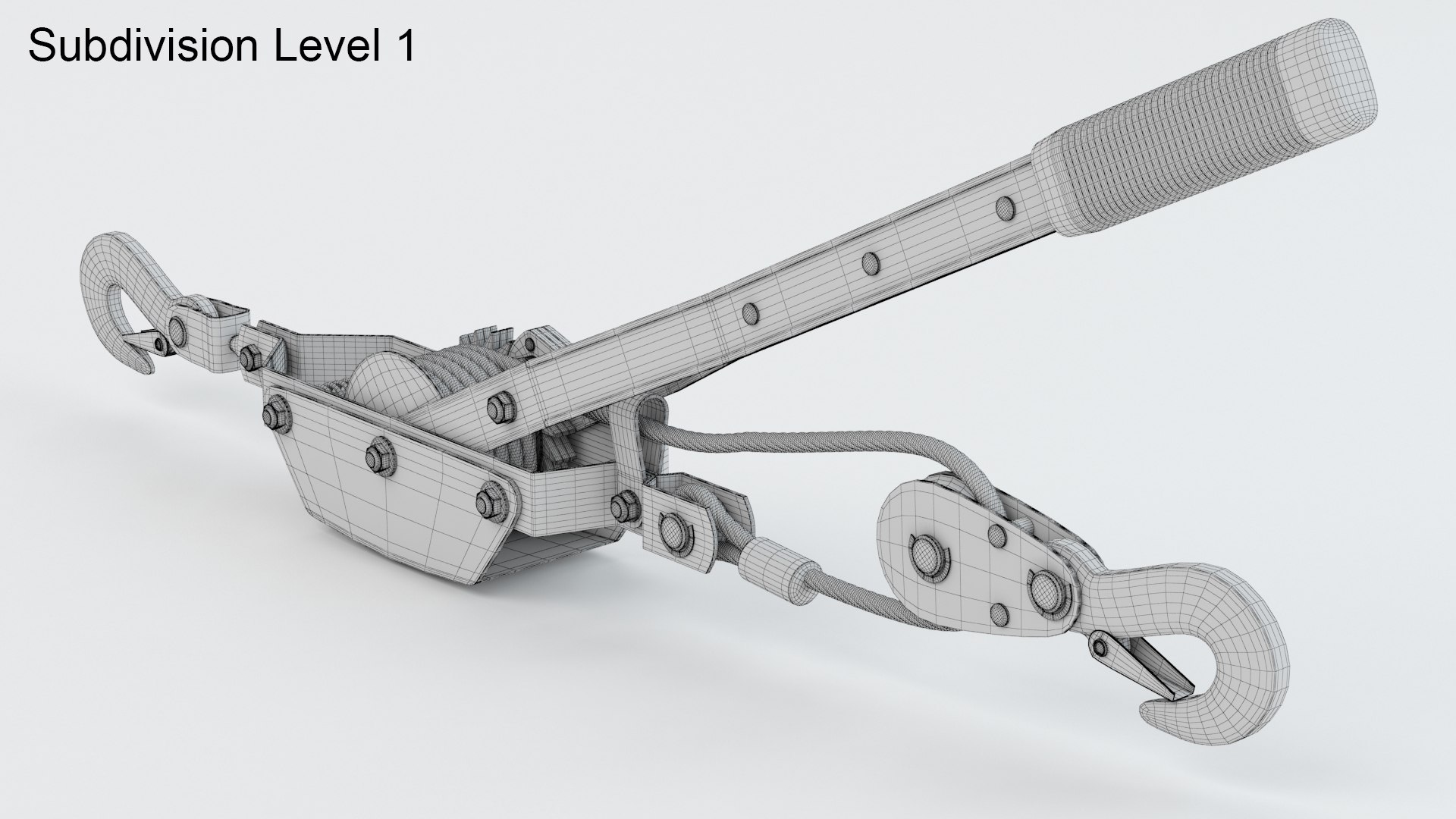 Winch TEKTON 2 Ton Power Puller 3D Model TurboSquid 1843552