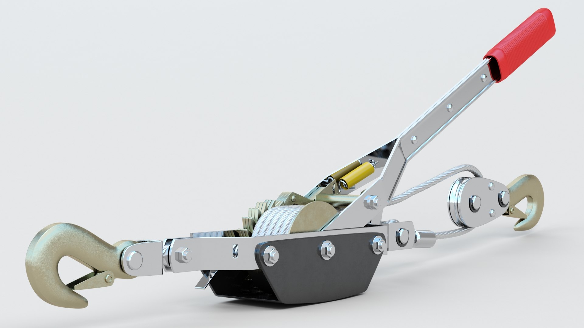 Winch TEKTON 2 Ton Power Puller 3D Model TurboSquid 1843552