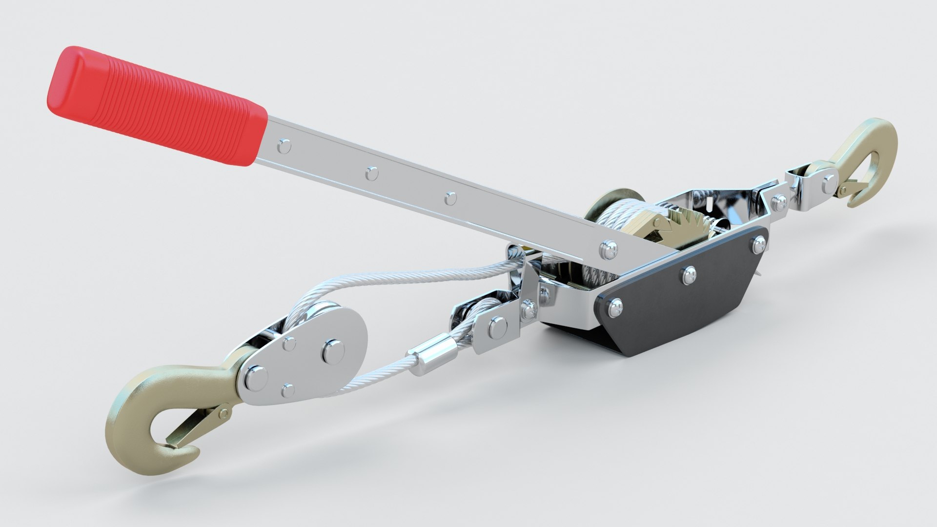 Winch TEKTON 2 Ton Power Puller 3D Model TurboSquid 1843552