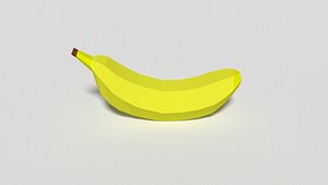 banana cartoon 3D model