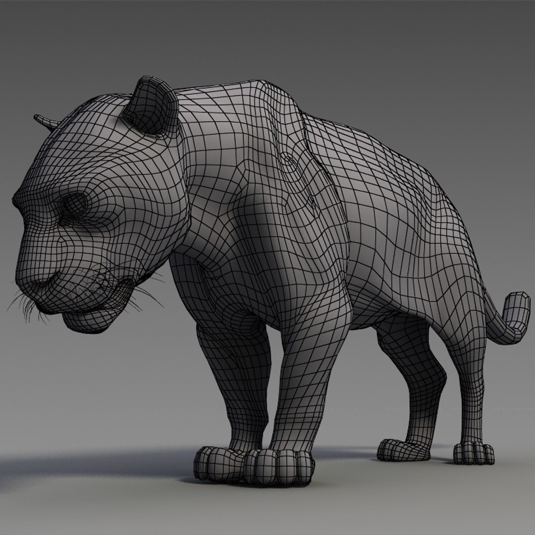 3d Wild Cats Feline Model