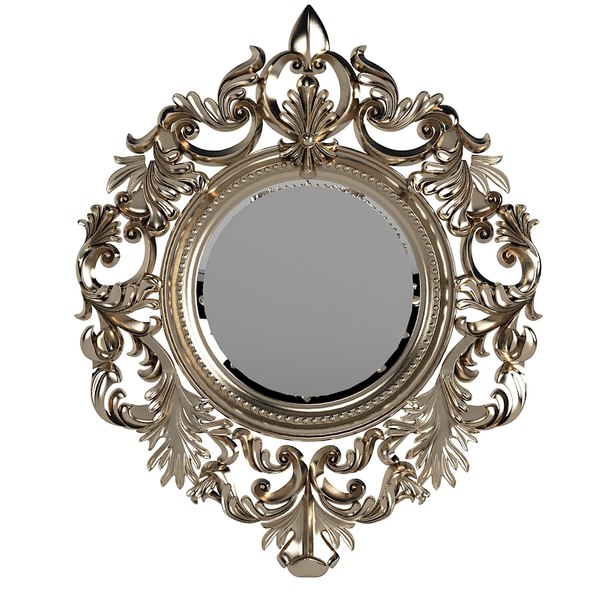 fancy oval mirror