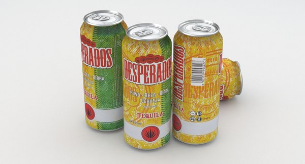 Latas de Cerveja Desperados 500ml Coleção 2022 Modelo 3D