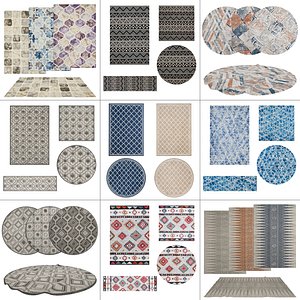9 in 1 Rug Collection No 8 3D model