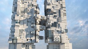 3D Scifi Skyscrapers 3005