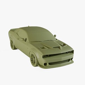 3D Dodge Challenger SRT 2018