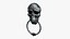 Halloween Skull Door Knocker 3D Model