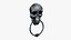 Halloween Skull Door Knocker 3D Model