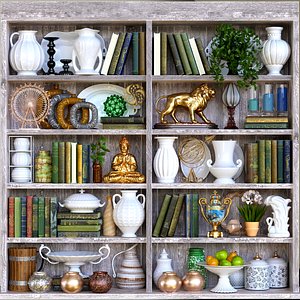 3D decorative shelves model