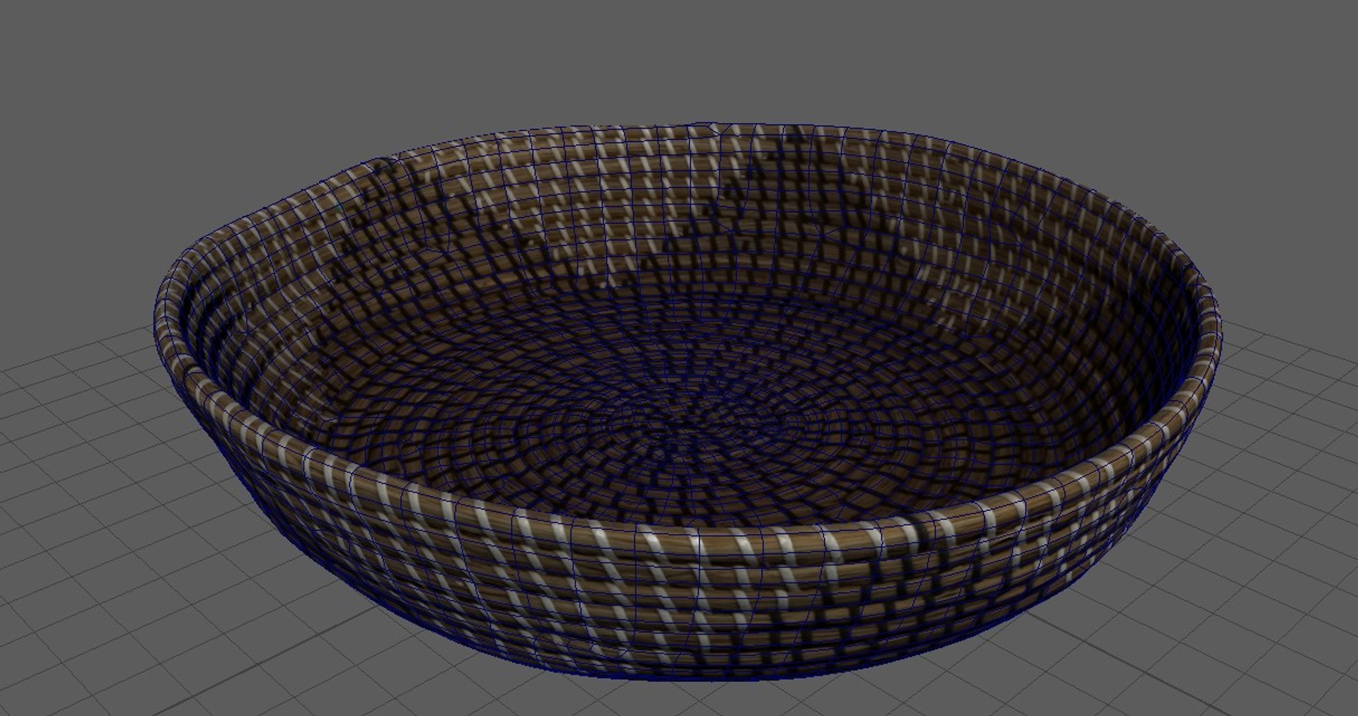 3D seagrass designer decorative bowl model https://p.turbosquid.com/ts-thumb/8I/W7GO5K/7u8qY3o9/basketrenderlowreswireframe1/jpg/1577706383/1920x1080/fit_q87/9c8823f2529f5a7762e3708de9112db883454f00/basketrenderlowreswireframe1.jpg
