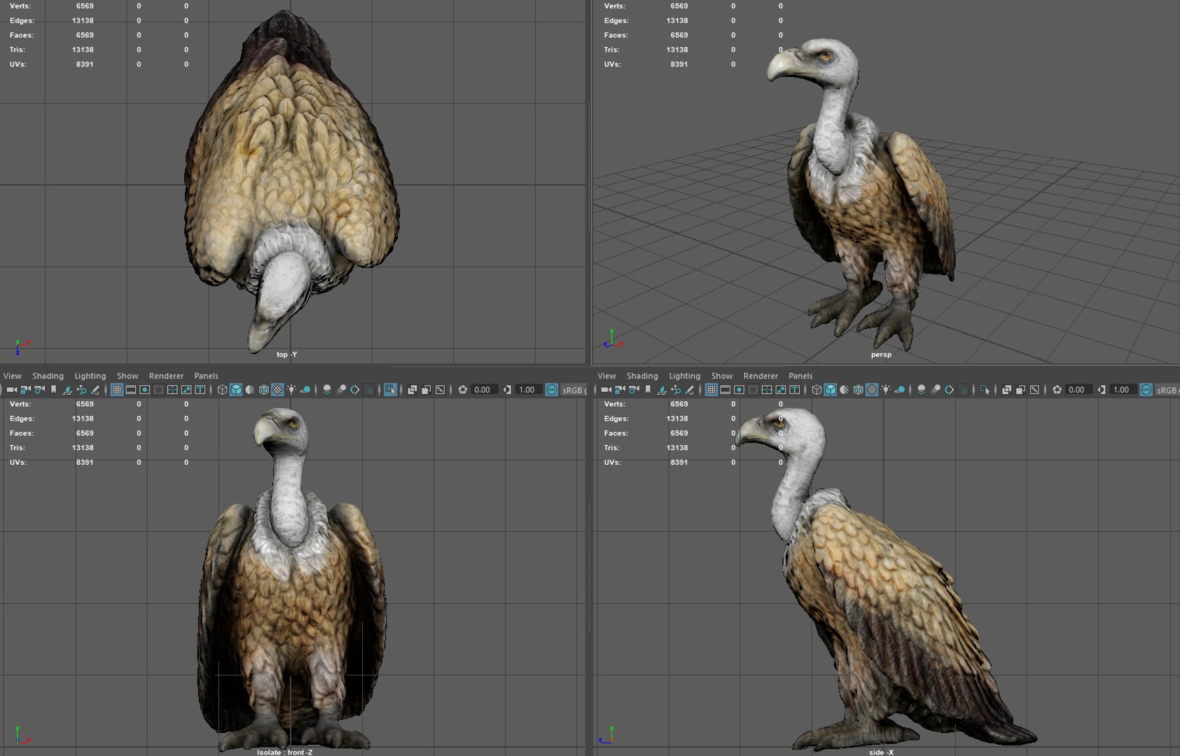 3d Model Vulture Turbosquid 2075911 7454