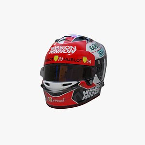 leclerc 2019 helmet 3D model