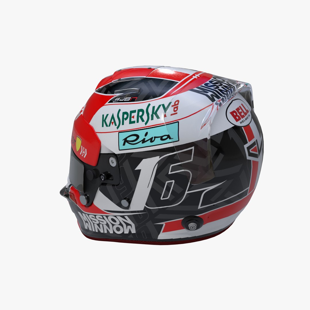 Leclerc 2019 Helmet 3D Model - TurboSquid 1443381