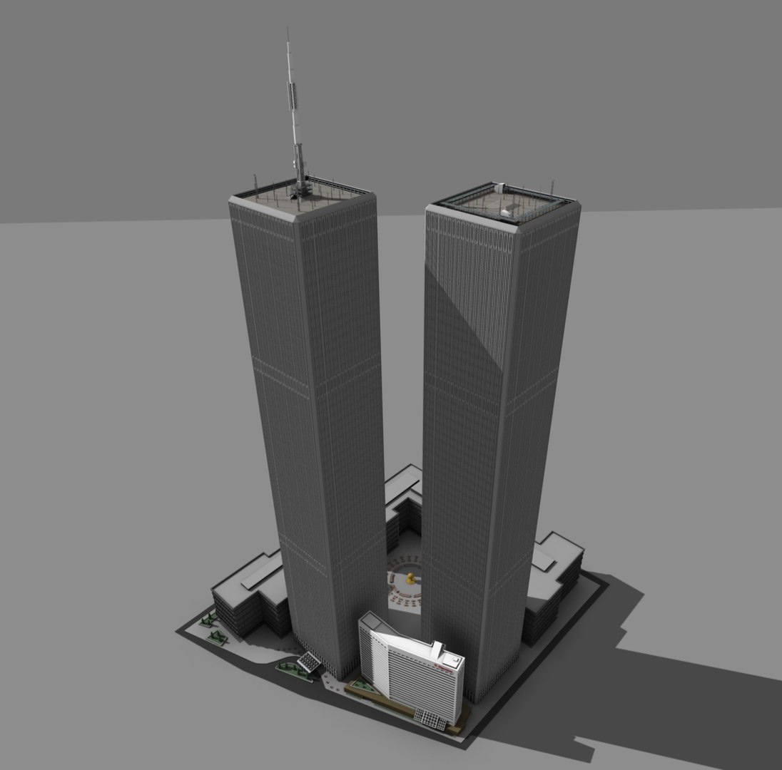 3d Model Of Twin Towers World Trade